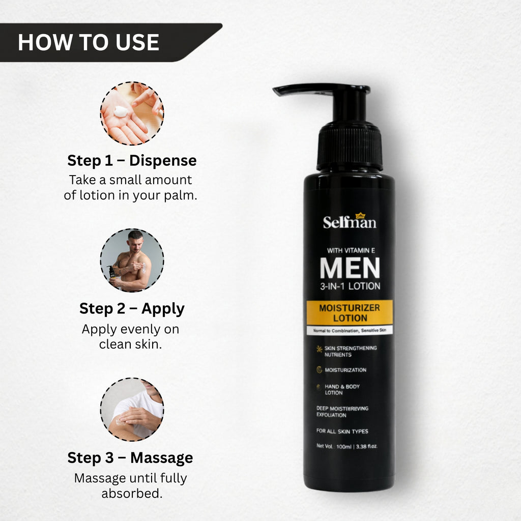 3-in-1 Moisturizer Lotion with Vitamin E