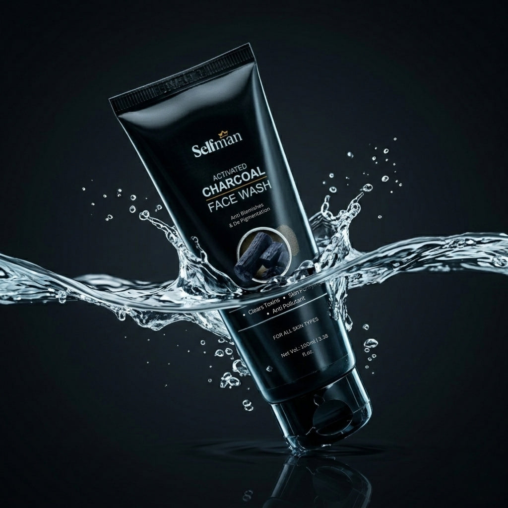 Activated Charcoal Face Wash - Anti Blemishes & De-Pigmentation