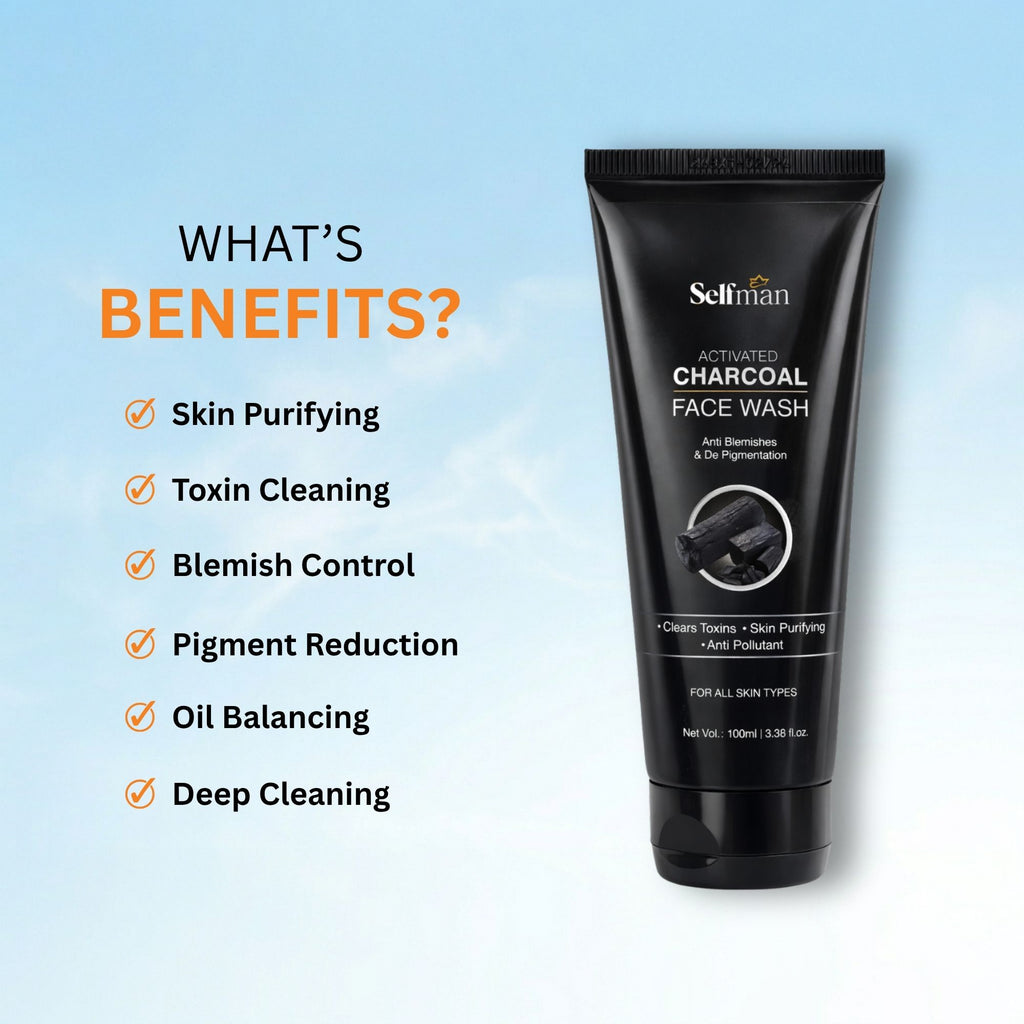 Selfman Summer Skincare Combo for Men | Face Wash, Cleanser, Lotion & Underarm Roll On