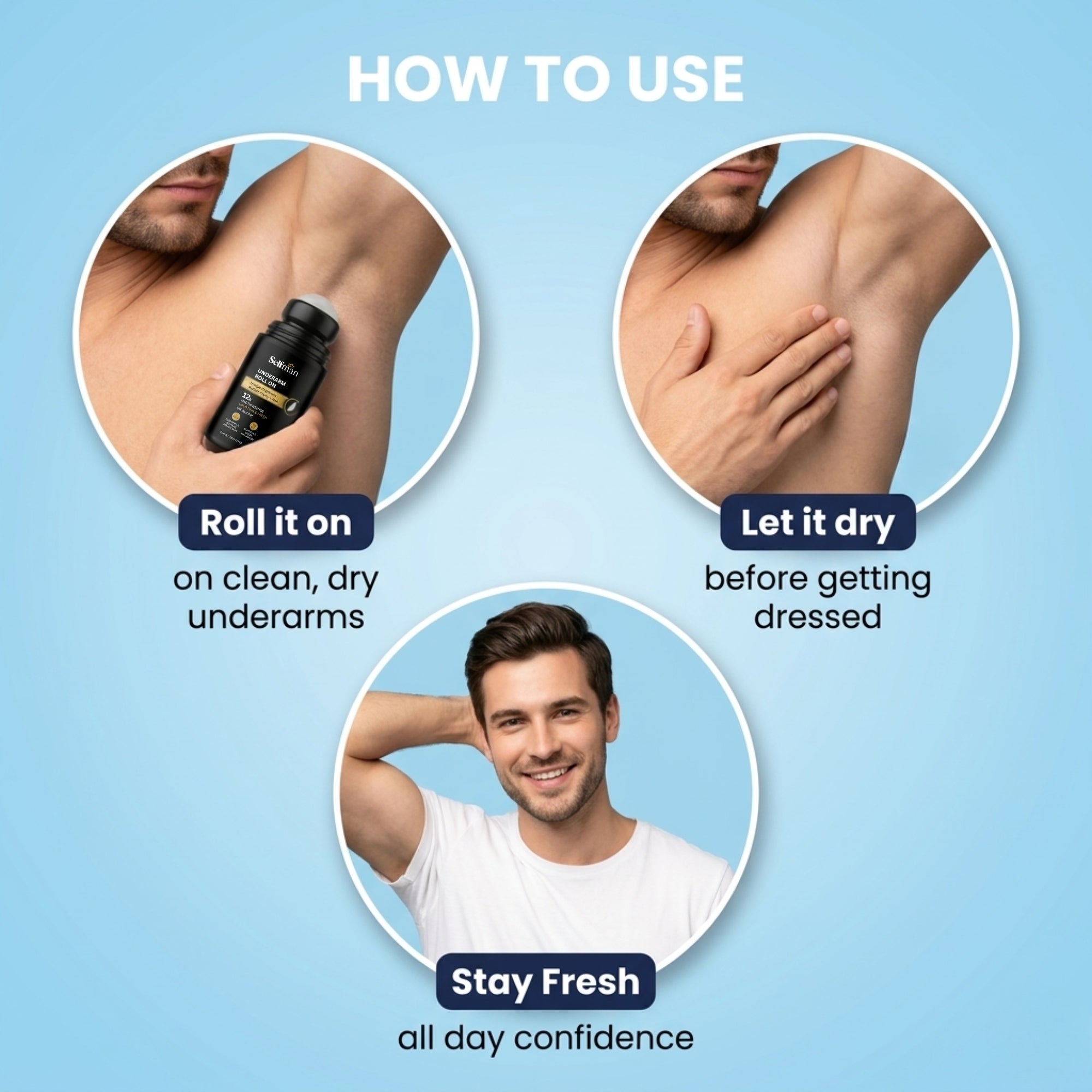 Underarm Roll On - 12H Protection, Unique Brightness & Perfect Clarity