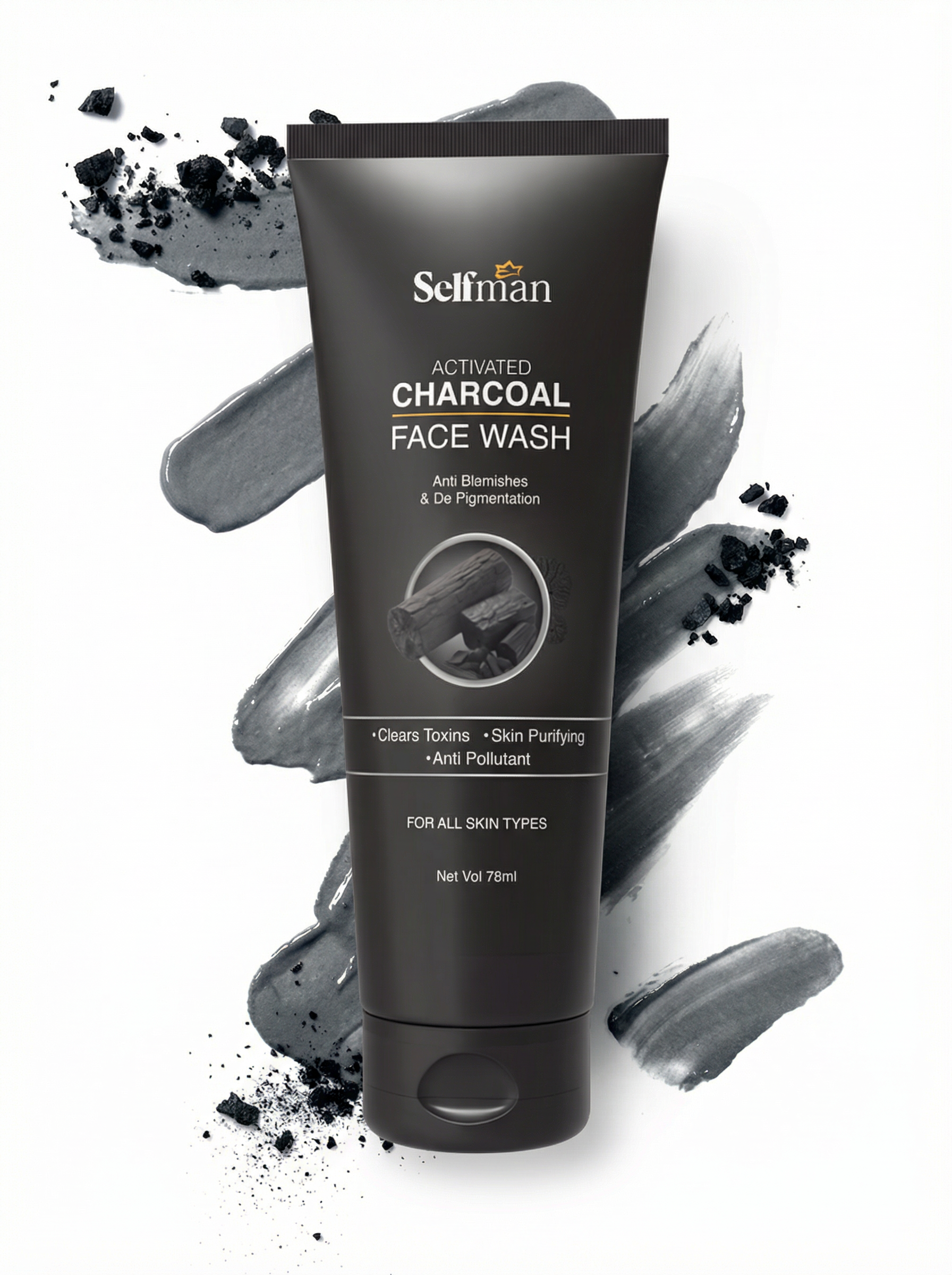 Activated Charcoal Face Wash - Anti Blemishes & De-Pigmentation